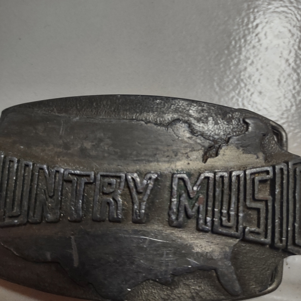 Vintage country music belt buckle